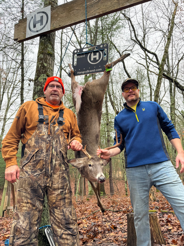 Trophy Board II™ (Deer Skinning Hanger - Wild Game Gambrel and Cutting Board System)