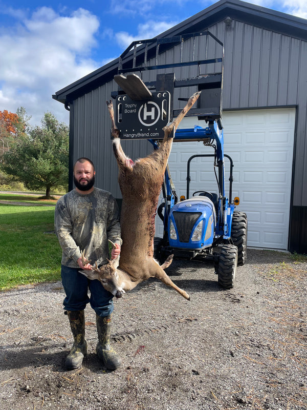 Trophy Board II™ (Deer Skinning Hanger - Wild Game Gambrel and Cutting Board System)