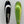 Load image into Gallery viewer, Two fishing lures. A custom brown trout fishing spoon that is lime green and chartreuse with a small, white HangryBrand logo near the bottom. On the lure are thin, black lines that run down its length. Also, an outline of a large circle. Another fishing spoon that is smooth and shiny for brown trout fishing.
